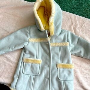 GAP (baby) vintage faux surfer and Sherpa coat. Baby blue- size 2